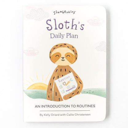 Slumberkins 14" Sloth Kin & 2 Board Books Complete Set Bundle | Promotes Routines, Relaxation & Coping Skills | Social Emotional Learning, Ages 0+ (Sloth Kin Plush + 2 Board Books)