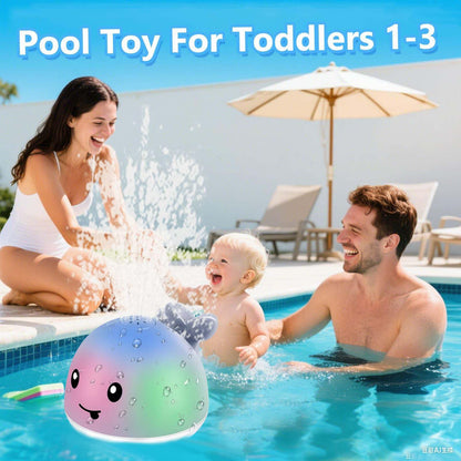 Bath Toys for Kids Ages 1-3 - Valentines Gifts Easter Basket Stuffers - 1 Year Old Girl Boy Gifts 1st First Birthday Gift - Light Up Whale Sprinkler Bathtub Water Pool Toys for Babies 6-12-18 Months