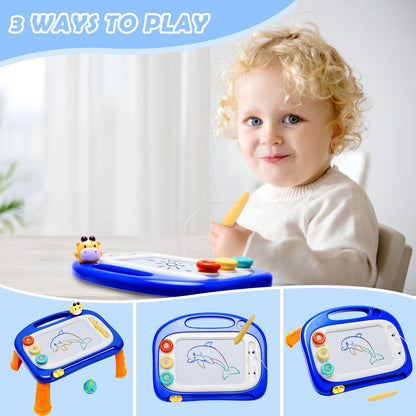 vusum Toddler Toys for 18M+ 2 3 Year Old Boys&Girls, Magnetic Drawing Doodle Board Kids Toy Etch A Pad Sketch,Toddle Boy Toy for Educational Learning of Age 18M+ 2 3 4 Boys & Girls Birthday