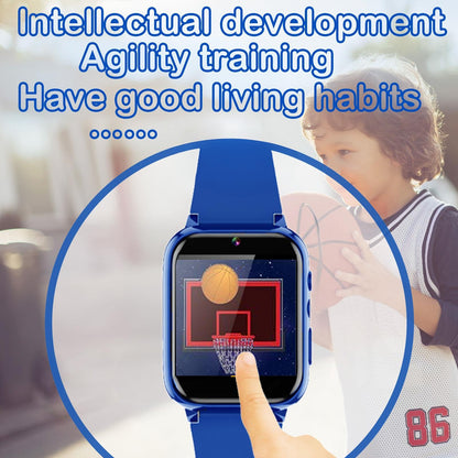iCHOMKE Smart Watch for Kids, Girls Boys Smartwatch with 26 Games Camera Video Recorder and Player, Pedometer Calendar Flashlight, Audio Book etc.,Toys Gifts for 4-12 Years Children (Blue)