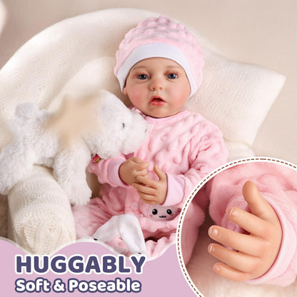 BABESIDE Reborn Baby Dolls - 20-inch Cute Soft Vinyl Realistic Baby Doll Real Life Baby Dolls with Complete Accessories Perfect for Cuddling, Playtime, and Gift Giving