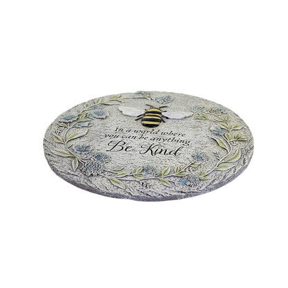 Roman Giftware Inc., Garden Collection, 11.75" D BEE Stepping Stone,Religious, Inspirational, Durable (1x11x11)