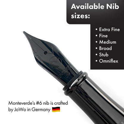 Monteverde Invincia Vega Starlight Yellow Fountain Pen - Broad Nib, Vibrant Design, Premium Writing Instrument