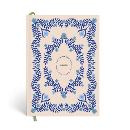 Papier Italian Summer Daily Planner - Hardback Vintage Design | Track Habits, Thoughts, To-Dos & Priorities | Motivational Gift