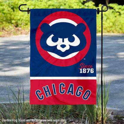 Chicago Baseball Retro Vintage Throwback Double Sided Garden Flag