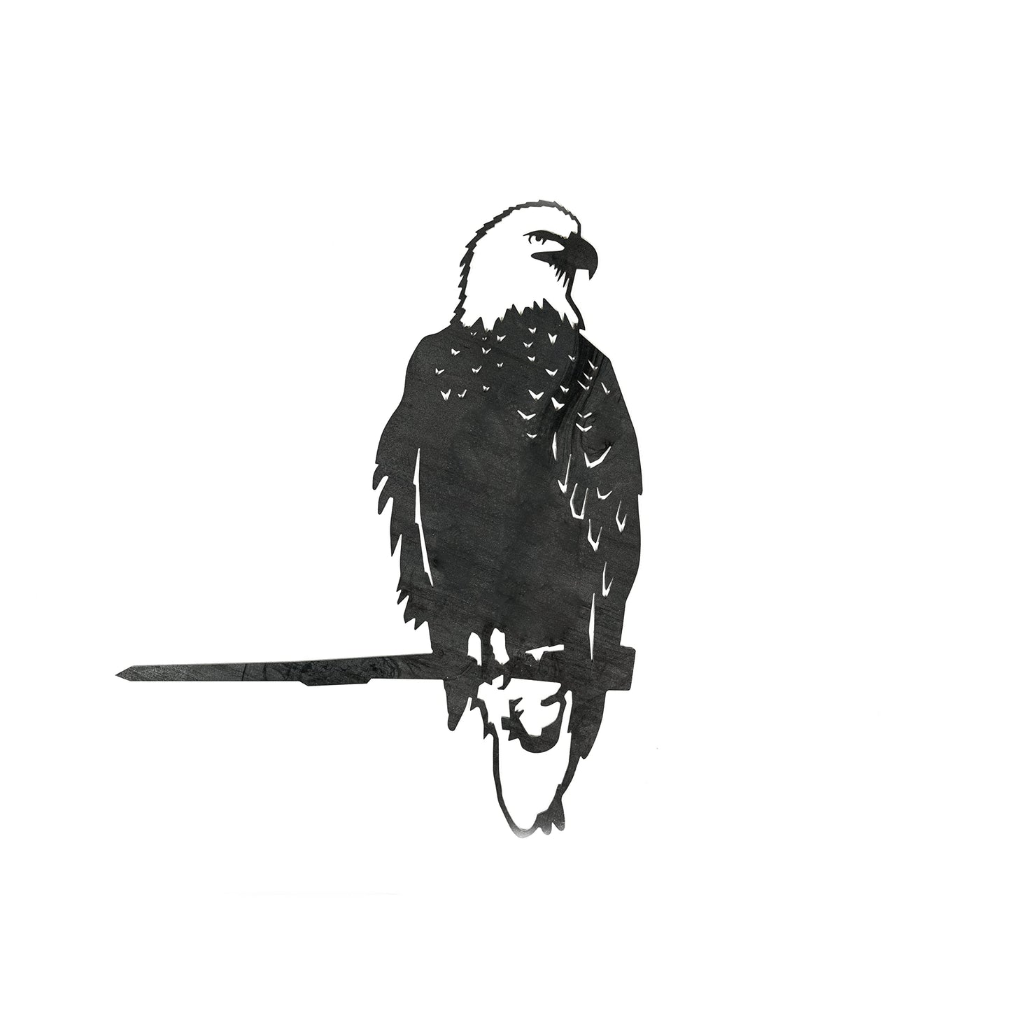 METALBIRD - Bald Eagle - Outdoor Tree Ornaments in Corten Steel - Metal Art Proudly Made in The USA