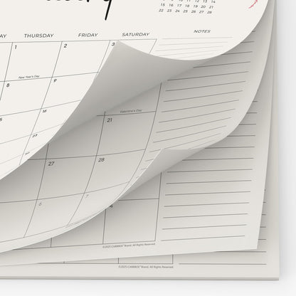 Cabbrix Desk Calendar 2026 with Desktop Mat, Desk Pad Calendar 15"x 12" From January 2026 to June 2027, Desk Calendar for Home Office and School, Easy Planning, Apricot