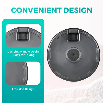 InfiniPower 20Inch 50Lbs Capacity Fillable Heavy Duty Umbrella Base Durable Stand for Outdoor Lawn, Patio, Deck, Poolside, Black