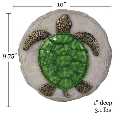 Spoontiques -Garden Décor - Turtle Stepping Stone - Decorative Stone for Garden