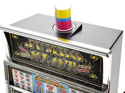 PowerTRC Jumbo Slot Machine Coin Bank | Casino Toy Slots Piggy Bank | Flashing Lights and Jackpot Sounds