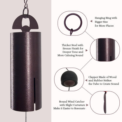 ASTARIN Wind Chimes for Outside Deep Tone Heroic Windbell Deep Resonance Serenity Bell Outdoor Decor for Patio,Yard,Porch,Garden