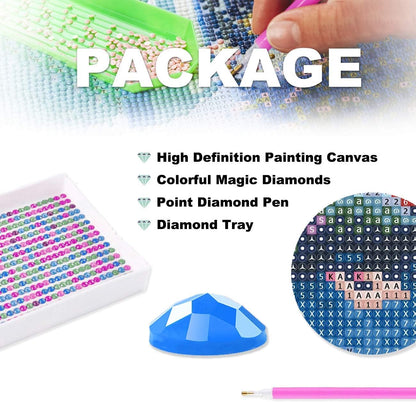 Zariocy 2 Pack Large Diamond Art Kits for Adults Horse & Wolf, DIY Diamond Painting Art Animals Round Full Drill Crystal Diamond Embroidery Paintings Arts Craft for Home Wall Decor 31.5x11.81 inch