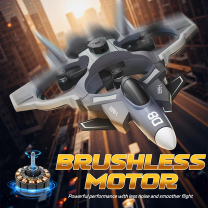 Snugzy RC Plane with Camera Brushless Remote Control with Screen 360° Flip Fighter Jet Toy for Kids 8-16 Airplane Toys Gifts for Kids and Adult