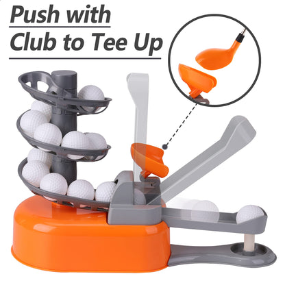 iPlay, iLearn Kids Golf Toys Set W/Left & Right Club Head, Boys Outdoor Sport Toy Age 3-5, Toddler Indoor Golf Ball Game, Child Exercise Active, Yard Play Birthday Gift 4 6 7 8 Year Olds Toddler Girl