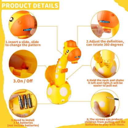 KETIEE Drawing Projector for Kids, Tracing and Drawing Projector Toy with Light, Children Smart Projector Sketcher, Kids Art Projector with 72 Stencils for Boy Girl 3-8 Years Old (Yellow)