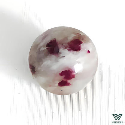 WHNKFB 6mm 100PCS Natural Watermelon Tourmaline Round Beads, Pink-Green Loose Gemstone Beads for Jewelry Making Craft - 6mm 8mm 10mm Options with Free Elastic Cord