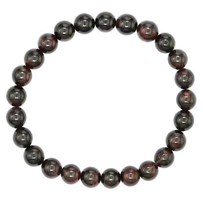 Amazing Gemstone Crystal Bracelet for Women Men's Gifts - Protection Healing Crystal Bracelet - 8mm Gemstone Beaded Stretchable Bracelet Pulseras Para Hombres Mujer Stocking Stuffers Mothers Day Gift (Garnet)