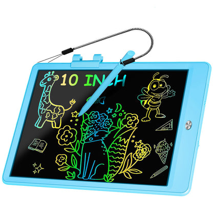 Decute Kids Toys LCD Writing Tablet with Stylus, 10 Inch Erasable Toddlers Doodle Board, Reusable Drawing Pad for Kids, Educational Christmas Birthday Gift for 3 4 5 6 7 8 Girls Boys Toddler Blue