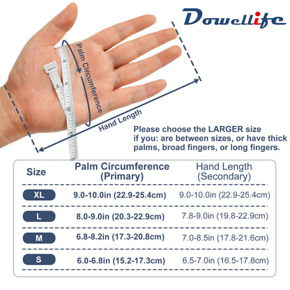 Dowellife Cut Resistant Gloves Food Grade Level 5 Protection, Safety Kitchen Cuts Gloves for Oyster Shucking, Fish Fillet Processing, Mandolin Slicing, Meat Cutting and Wood Carving. (Large-2 Pairs)