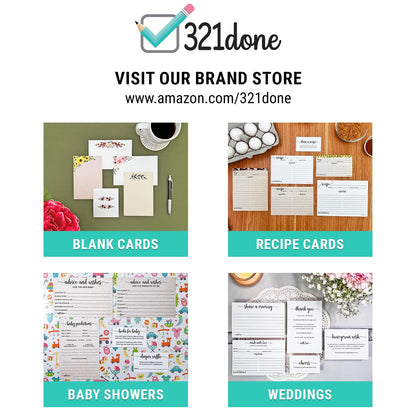 321Done Client Profile Cards, Made in USA - 5.5x 8.5, Customer Information Form, Three Ring Binder Insert Sheets for Small Business, Salon, Spa, Hairdresser, Stylist, Nail Salons Supplies - 50-Pack