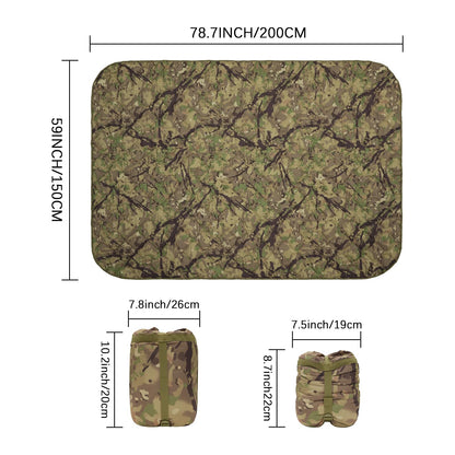Tongcamo Poncho Liner Military Outdoor Camping Blanket for Travel, Beach, Grass, Picnic, Car Emergency, Outdoor, Survival