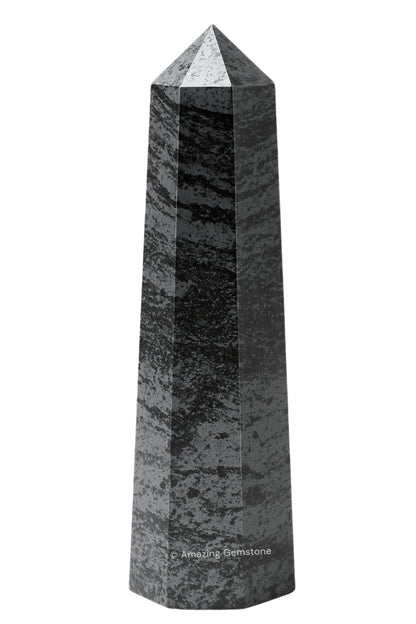 Amazing Gemstone Hematite Crystal Towers - Natural Healing Crystal Point Obelisk for Reiki Healing and Crystal Grid (2" to 3" INCH)