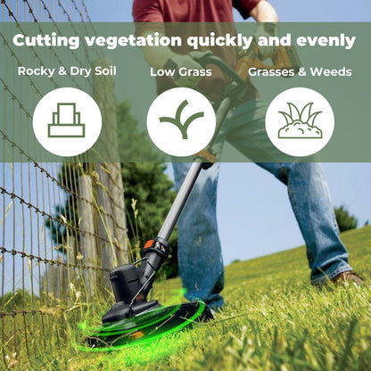 TOSRWGLL 0.095" Black Diamond Trimmer line Replacement for Echo Trimmer Models SRM-225, SRM-2620, SRM-2620T, SRM-3020T, 885 ft Heavy Duty Weed Eater String Twist Line 330095073