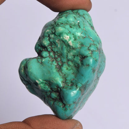 GEMHUB Rough Turquoise Healing Crystal Approximate 256 Ct Untreated Blue Turquoise, Certified Raw Blue Unheated Turquoise, Natural Turquoise Gemstone DP-642