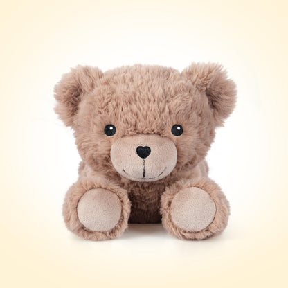 SuzziPals Heatable & Coolable Brown Teddy Bear Stuffed Animal, Microwavable Stuffed Animal Heating Pad for Period Cramps, Stuffed Teddy Bear Plush for Warmth & Comfort, Brown Bear Gifts for Kid