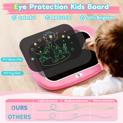 LCD Writing Tablet for Kids 1 2 3 4 5 Year Old - Toddler Drawing Tablet, Drawing Pad & Color Doodle Board Toy, Perfect Birthday & Christmas Gift Toy for 2-3 Year Old Boys and Girls (Pink)