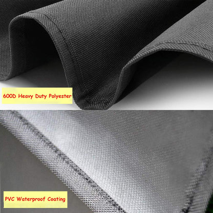 ProHome Direct 60 Inch Heavy Duty Waterproof Round Fire Pit/Table Cover, Weather Resistant Material Patio Cover, 60" D X 24" H