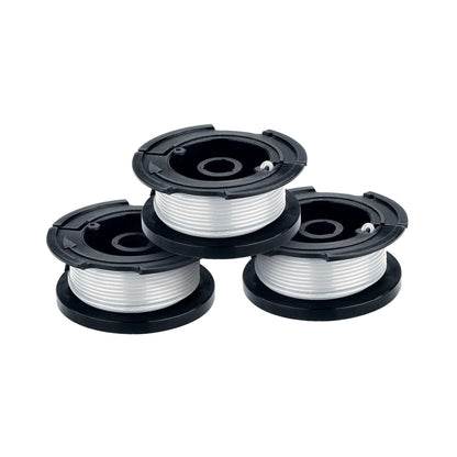 BLACK+DECKER Weed Eater String, Genuine OEM Authentic Trimmer Line, 3-Pack, 30-Feet of Replacement Spool, 0.065-Inch Diameter (AF1003ZP)