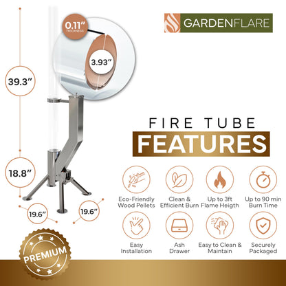 Gardenflare GARDENFLARE Stainless Steel Pellet Stove
