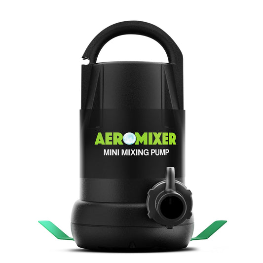 Aeromixer MINI 1/4 HP Submersible Mixing + Aerating Pump - Submersible Water Pump for Nutrient Mixing and Aerating, Electric Garden Water Pumps, Heavy Duty Outdoor Pumps for Farming and Gardening