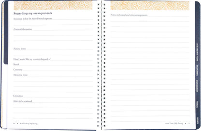 Peace of Mind Planner: Important Information about My Belongings, Business Affairs, and Wishes