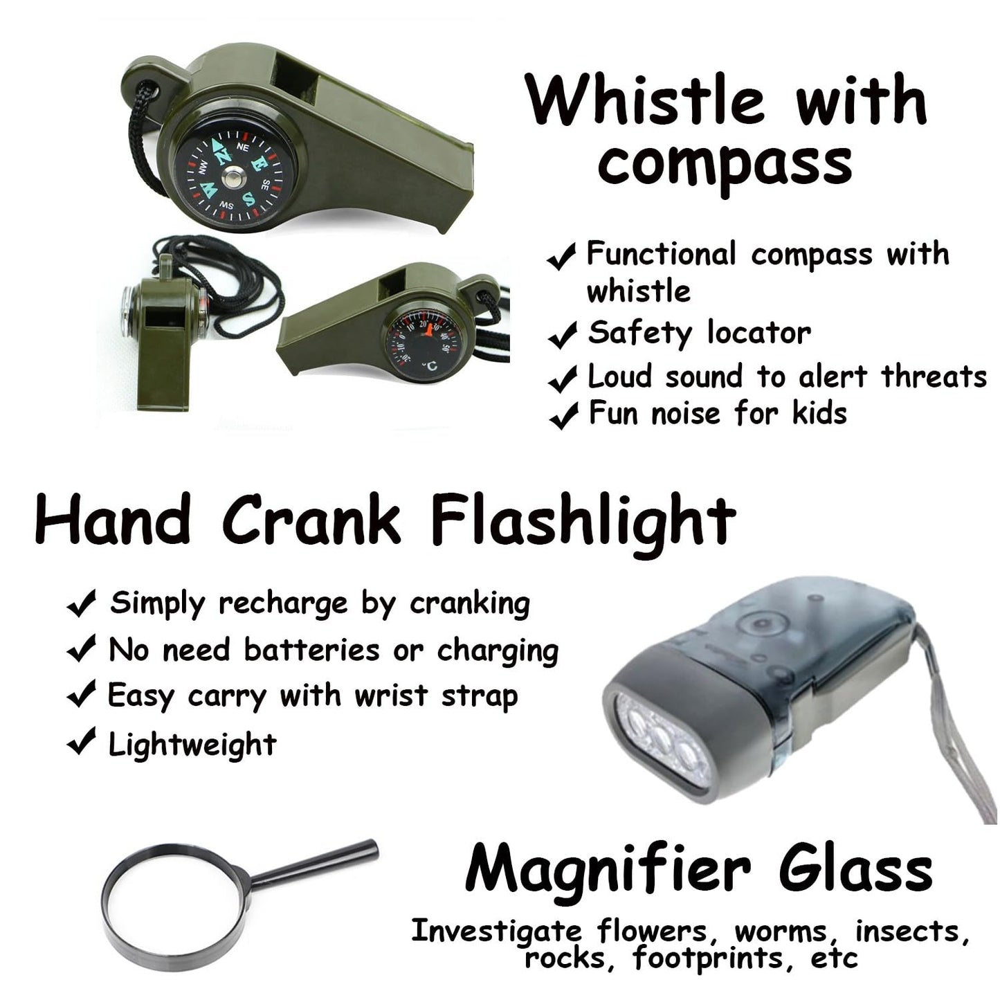 Outdoor Adventure Set for Kids - Camouflage Camping Exploration Toys with Walkie-Talkies - Backyard Explorer Gear for Boys and Girls
