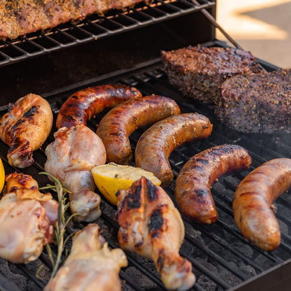 Kendane Barrel Charcoal Grill, Large Charcoal Grills with Side Shelf, Outdoor BBQ Grill,Perfect for Backyard Camping, Patio Parties, and Picnics