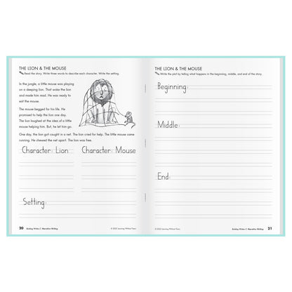 Learning Without Tears, Building Writers C, Student Edition, Age 7+, 2nd Grade+, Handwriting Without Tears, Narrative, Information & Opinion Writing, Fluency, School & Home, Tutoring