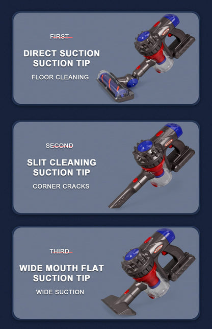 MEIJIABA Toy Vacuum for Toddlers 3, Kids Vacuum Cleaner Set That Really Works Working, Baby Play Vacuumm-Cordless Real Suction, Housekeeping Keeping Girl Boys
