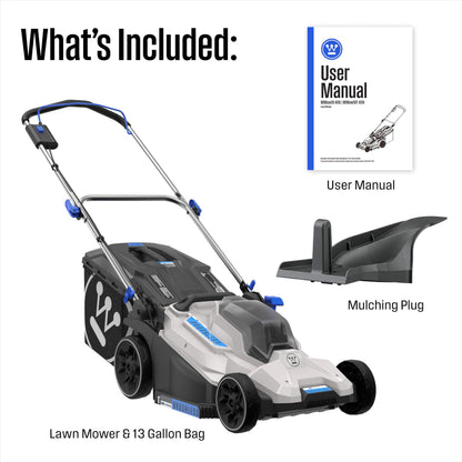 Westinghouse 40V 18 Inch Cordless (Push) Lawn Mower, Tool Only, 6 Height Positions, Up to 3100 RPM