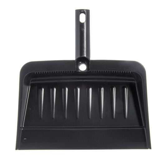 Carlisle FoodService Products Heavy Duty Dust Pan with Handle – Durable Plastic, 8 Inch Dust Pan for Home, Kitchen, and Commercial Use, Black
