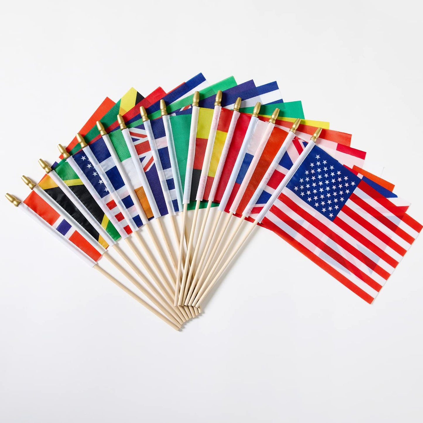 ZXvZYT 200 Countries Stick Flags Small Mini World National Country Hand Held Flag Banners,For World Cup Sports Events Grand Opening Party Festival Decorations