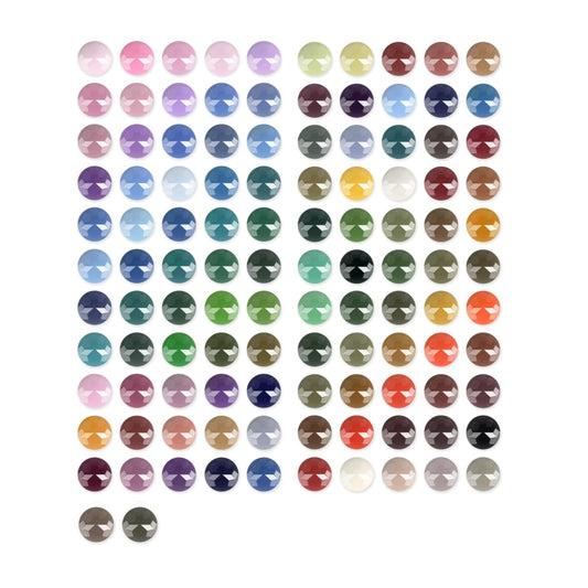 110 Colors Diamond Painting Beads 22200 Pieces 5d Round Drills Gem for Diamond Art DIY Art Accessories (Color Codes 3688 to 5200)