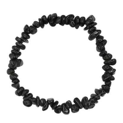 Amazing Gemstone Chips Bracelet (Black Tourmaline)