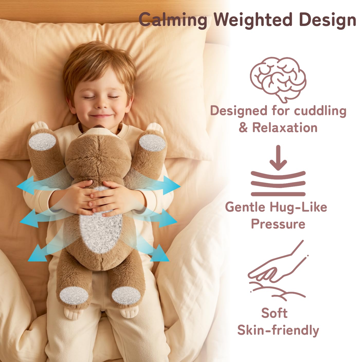 Niuniu Daddy 20" | 3.3 Pound Weighted Sloth Stuffed Animal Plushie for Adults & Kids, Large Weighted Lap Pillow for Comfort, Soft Sensory Stuffy Toy as Gift for Holidays