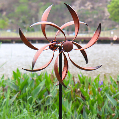 Wind Spinner Outdoor Metal Wind Sculptures 360 Degrees Wind Spinners for Yard and Garden