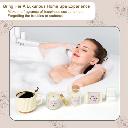 Mothers Day Thinking of You Gift Basket for Mom, Self Care Get Well Soon Birthday Gifts for Women, Relaxing Spa Gifts Basket Sick Care Package for Women, Relaxation Get Well Gift After Surgery