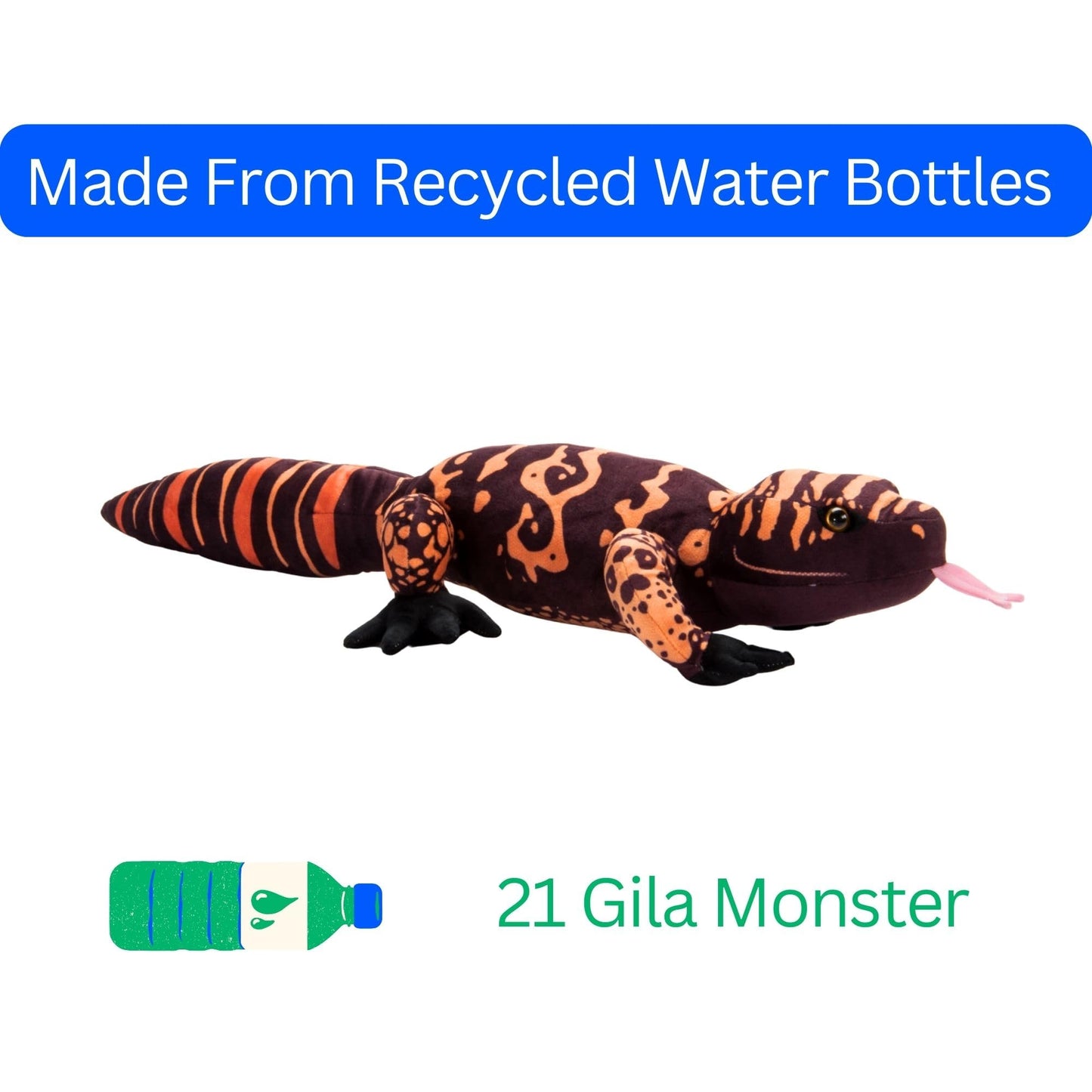 The Petting Zoo Gila Monster Stuffed Animal Plushie, Gifts for Kids, Wild Onez Reptile Animals, Lizard Plush Toy 21 Inches