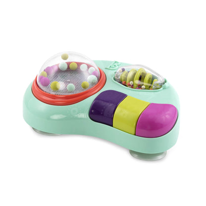 B. toys – Baby Activity Station – High Chair Suction Cup Toy with Music & Lights – Sensory Activity Center – Developmental Toys for Babies, Infants – whirly pop – 6+ Months