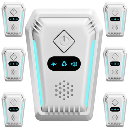 (2026 Upgraded) Ultrasonic Rodent & Pest Indoor Repeller - Stronger Driving Force, Repellent for Mouse, Mice, Rats, Roaches, Ants, Spiders, Bugs, Home Plug-in Device, 3 Mode Switching (6 Pack)